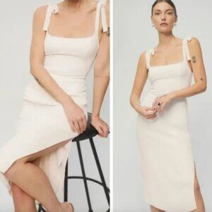 Like New Reformation Bess Dress in Ivory size 2